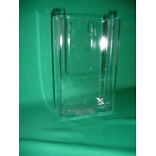Wall Mount Brochure Holder for Trifold Literature up to 4"w